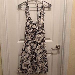 Brown/White Beach Dress